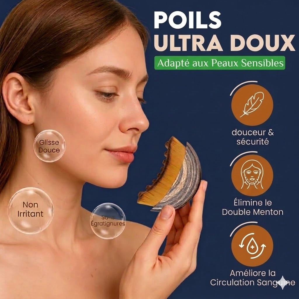 Brosse Sculptante Lymphatique — Contour Visage